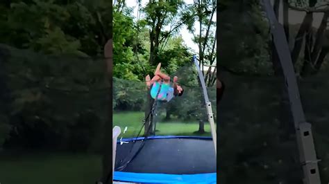 Backflip On Trampoline Youtube