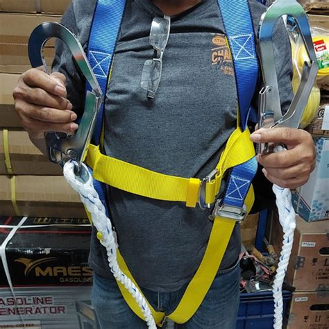 Jual Morris Elite Plus Full Body Harness Double Hook Alat Safety