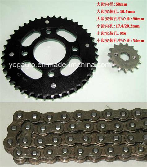 Motorcycle Parts Motorcycle Chain Sprocket Set For Honda Cg Cg