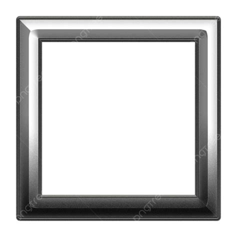 Frame Border Square Silver Frames Borders Square PNG Transparent