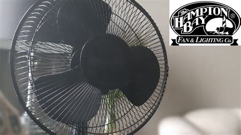 Hampton Bay Ft Mb Desk Fan In Black Youtube