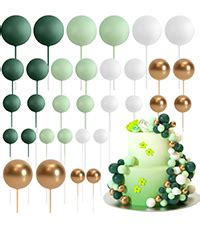 Amazon ASTARON Ball Cake Topper 32 Pcs Foam Wire Decorations