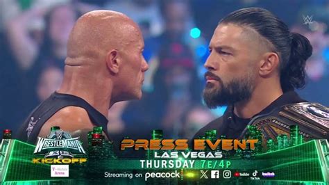 The Rock Vs Roman Reigns Face Off At Wwe Smackdown Itn Wwe