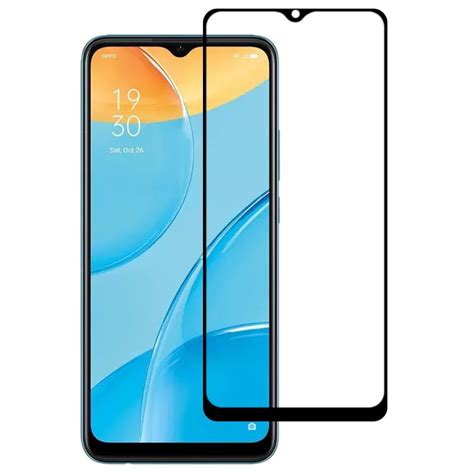 For OPPO A15s Full Glue Full Screen Tempered Glass Film Alexnld