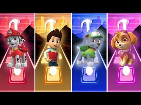 Paw Patrol Tiles Hop EDM Rush YouTube