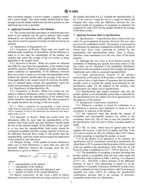 Astm D Standard Practice For Utilization Of Test Data To