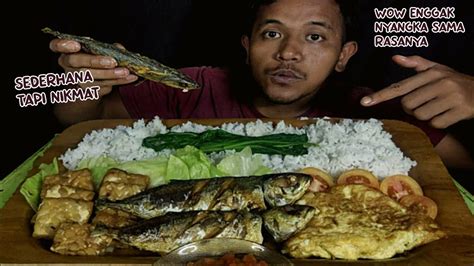 Super Nikmat Ikan Goreng Telur Dadar Lalapan Sambel Tempe Menu