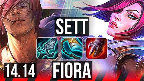 SETT Vs FIORA TOP 7 Solo Kills 7 1 4 Rank 10 Sett TR Challenger