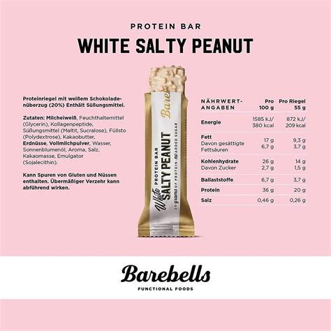 Barebells Protein Bar X G White Salty Peanut