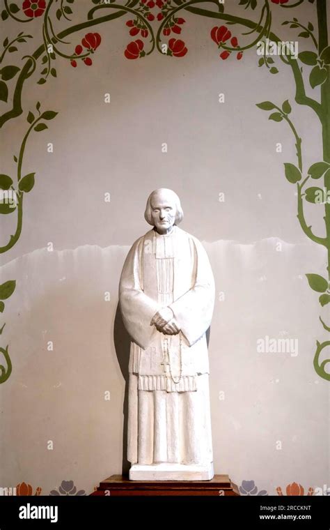 Statue Of Saint Vincent De Paul In Eglise Notre Dame Du Travail In The