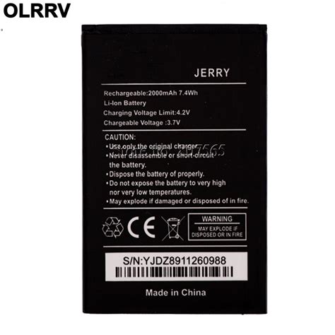 Para Wiko Jerry Bateria 2000mah Bateria De Alta Qualidade Do Telefone