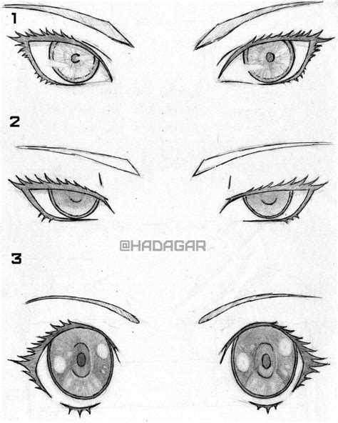 Anime eyes reference | Art Amino