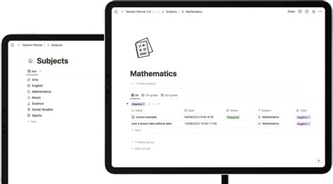 Digital Teacher Planner Notion Template For Teachers