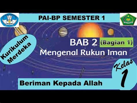 Bagian 1 BAB 2 Materi PAI Kelas 1 SD Kurikulum Merdeka Mengenal