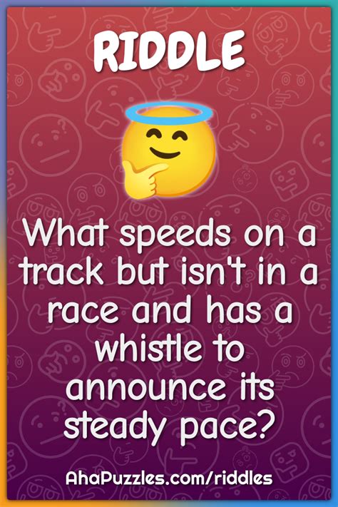 What Speeds On A Track But Isnt In A Race And Has A Whistle To