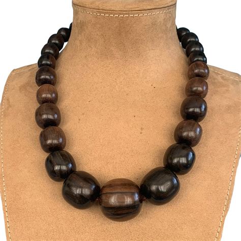 Large Wooden Bead Necklace