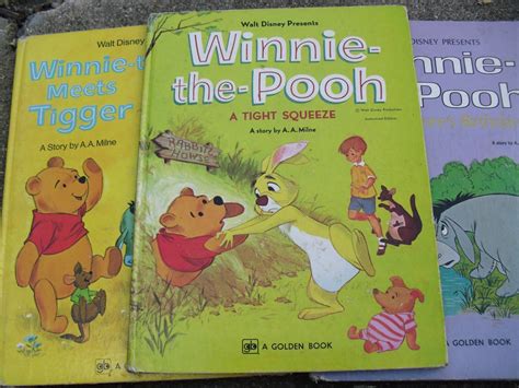 Vintage Winnie The Pooh Golden Books Winnie The Pooh And Etsy