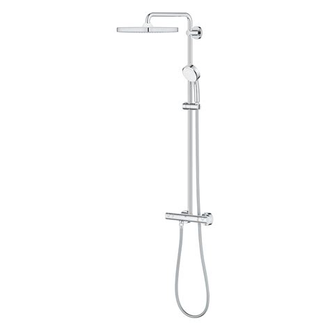 Tempesta Cosmopolitan System Cube Shower System With Thermostat For