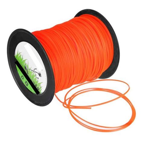 Fio de Nylon Roçadeira Quadrado 3mm 2kg 226 Metros Laranja BJB