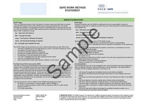 Elevated Work Platforms Ewp Swms Neca Safety Specialists