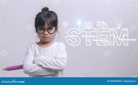 Stem Education Concept Stem Science Technology Engineering Math Sci