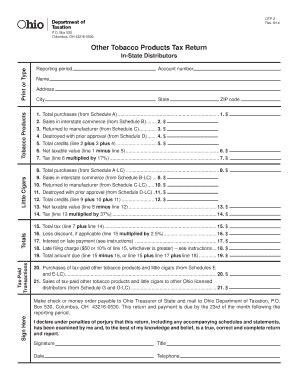 Fillable Online Tax Ohio Sales In Interstate Commerce From Schedule B