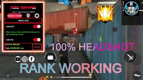 New Ob39 Update Free Fire And Free Fire Max HackAll Rank WorkingPaid