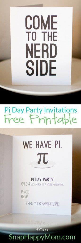 Huge Idea Have A Pi Day Party And Eat Pie Pi Day Invitation And