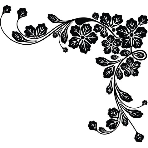 Floral Corner Leaves Wall Sticker Decal World Of Wall Stickers