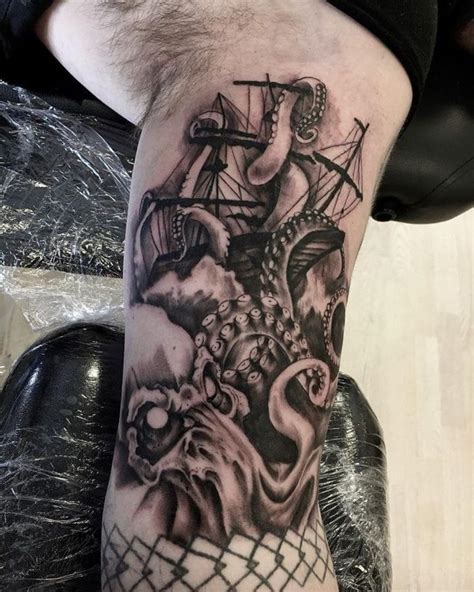 Superior Kraken Tattoos Ideas Kraken Tattoo Monster