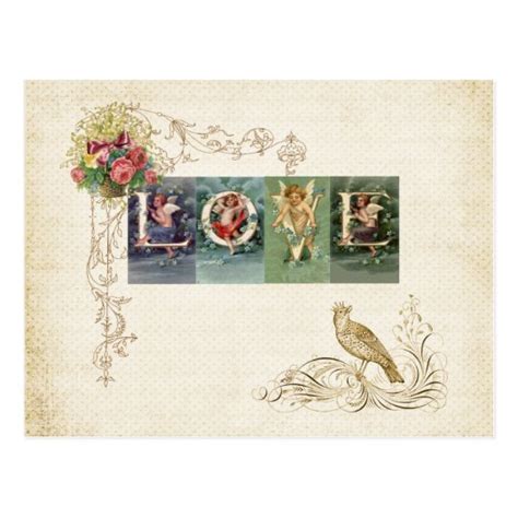 Vintage Victorian Love Postcard | Zazzle.com