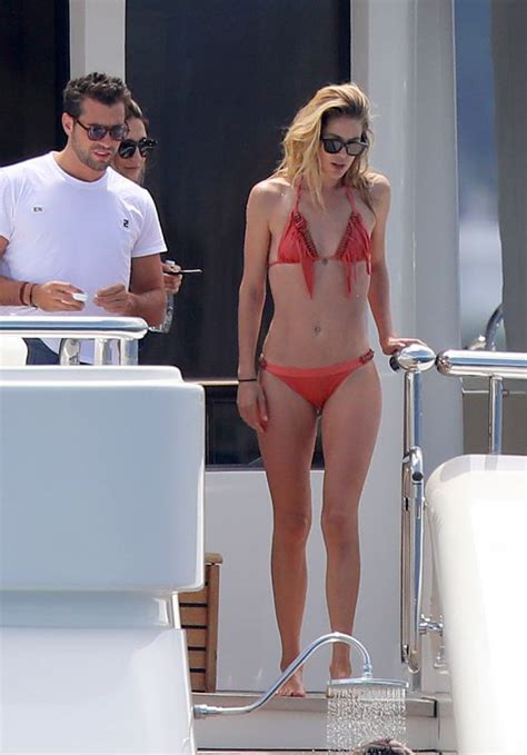 Doutzen Kroes In Bikini On A Super Yacht South Of France