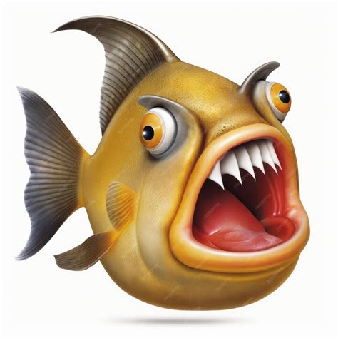 Premium AI Image | expressive emoticon face fish emoji