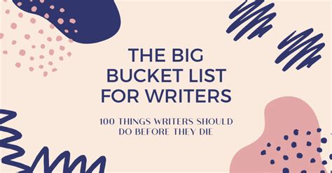 100 Bucket List Ideas For Writers Bookfox