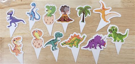 Dinosaur Theme Cupcake Picks X12 The Cake Mixer The Cake Mixer