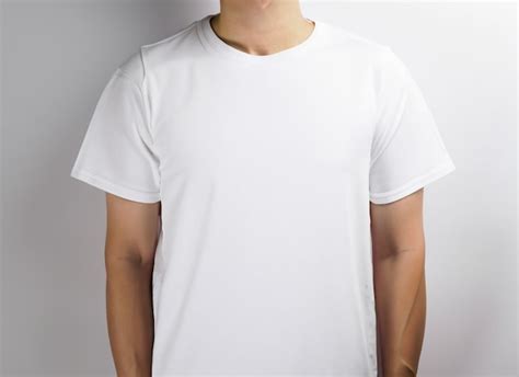 Maquete De Camiseta Branca Em Branco Foto Premium