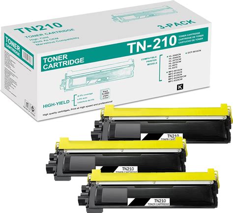 Amazon 3 Pack TN210 TN 210 Toner Cartridge Compatible TN 210