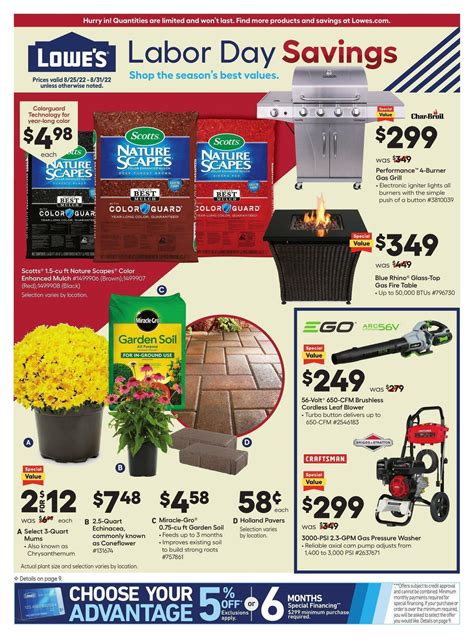 Lowe's Weekly Ads & Deals from August 25
