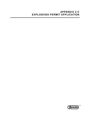 Fillable Online Acee Ceaa Gc Appendix C Explosives Permit Application