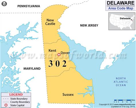 Delaware Area Code Map Hiking In Map