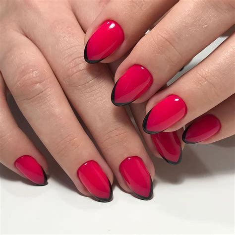 23 Best Of Best Red Almond Nail Arts And Designs For 2018 19 Happy