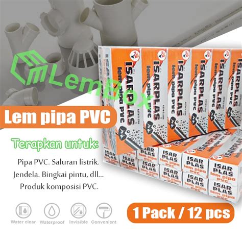 Jual Lem PVC Isarplas Tube 40gr 12pcs Lem Paralon PVC Pipa Lem