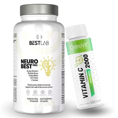 Bestlab Neurobest Pro Na Pami I Koncentracj Witamina C Shot