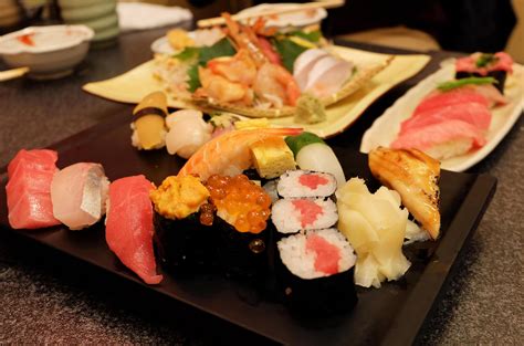 Assorted Sushi and Sashimi- Tuna, Salmon, Uni sea urchin, Shrimp, Eel