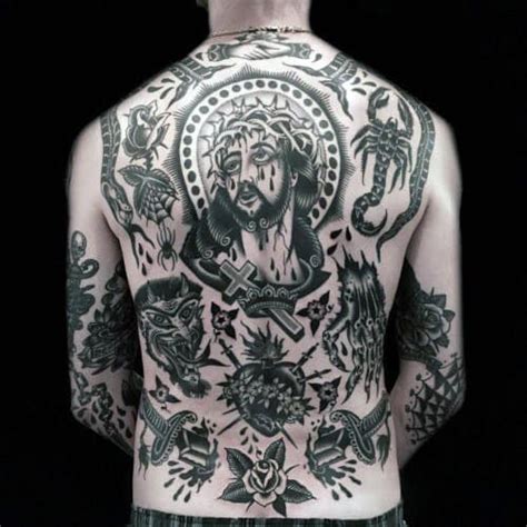 50 Traditional Back Tattoo Design Ideas For Men Old School Ink