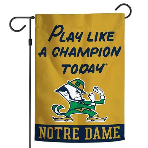 Notre Dame Fighting Irish 12"x18" Garden Flag - Play Like A Champion Today in 2022 | Notre dame ...