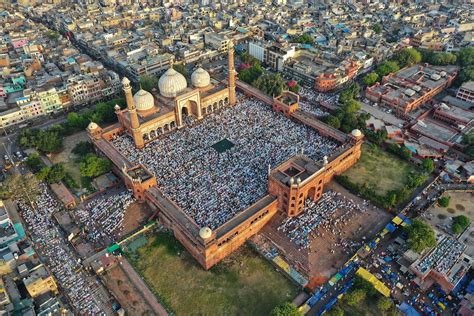 EID Namaz At Jama Masjid EID Namaz Aerial Shot At Jama Mas Flickr