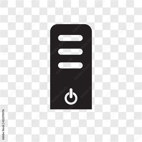 server icons isolated  transparent background modern  editable