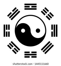 Yin Yang Bagua Symbol Tai Chi Stock Vector Royalty Free