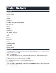 script PAPER INSTRUCTIONS 1 .docx - Order Details Summary Assignment Type: Creative Writing ...